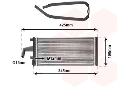 šilumokaitis, salono šildymas VAN WEZEL 28006019