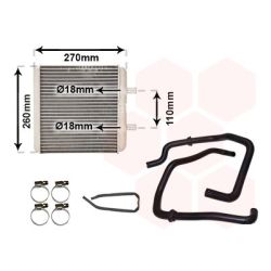 šilumokaitis, salono šildymas VAN WEZEL 28016700