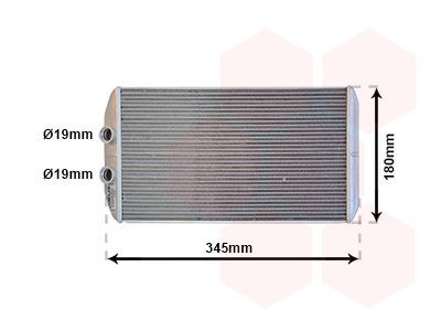šilumokaitis, salono šildymas VAN WEZEL 28016701