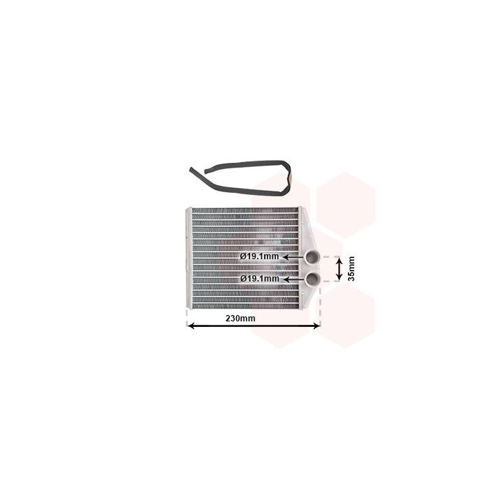 šilumokaitis, salono šildymas VAN WEZEL 37006355