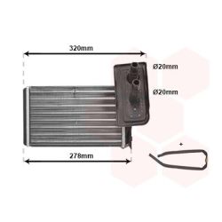 šilumokaitis, salono šildymas VAN WEZEL 43006099