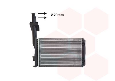 šilumokaitis, salono šildymas VAN WEZEL 43006101