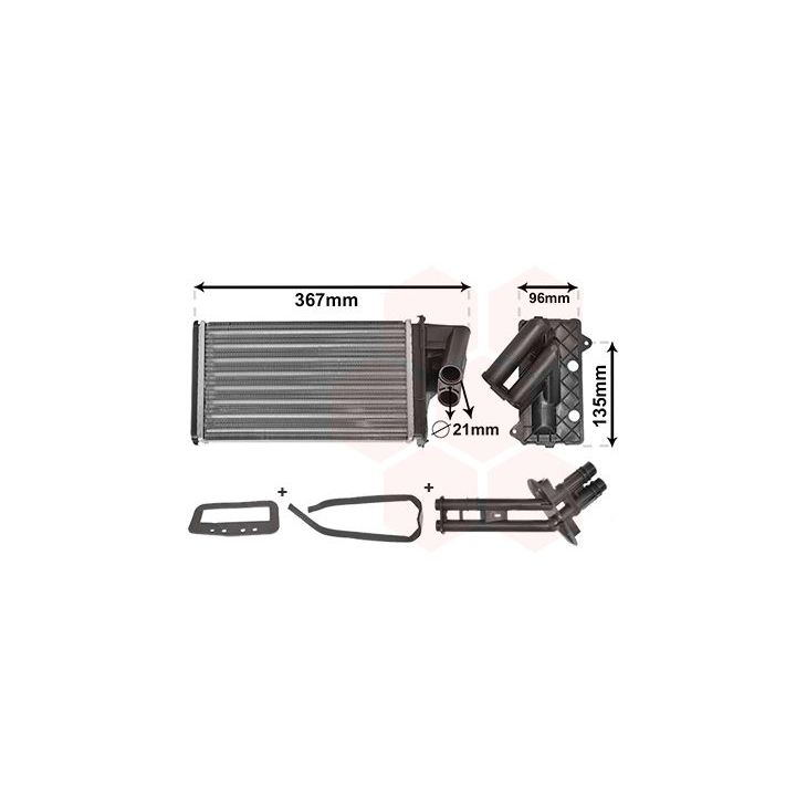 šilumokaitis, salono šildymas VAN WEZEL 43006203