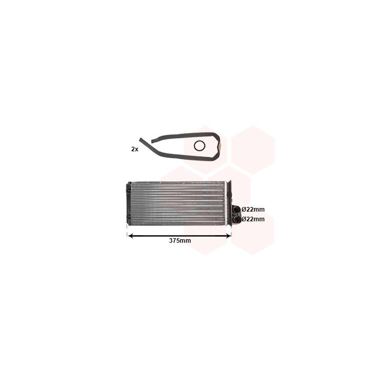 šilumokaitis, salono šildymas VAN WEZEL 43006226
