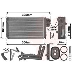 šilumokaitis, salono šildymas VAN WEZEL 43006227