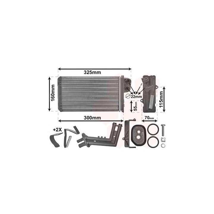 šilumokaitis, salono šildymas VAN WEZEL 43006227
