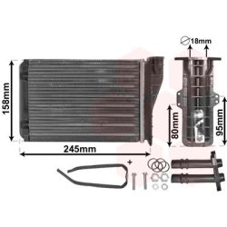 šilumokaitis, salono šildymas VAN WEZEL 43006249