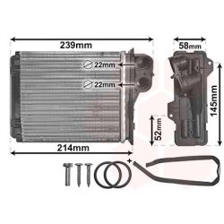 šilumokaitis, salono šildymas VAN WEZEL 43006398