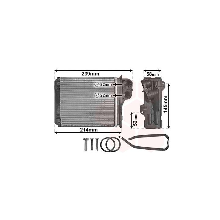 šilumokaitis, salono šildymas VAN WEZEL 43006398