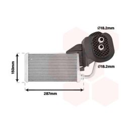 šilumokaitis, salono šildymas VAN WEZEL 43006457