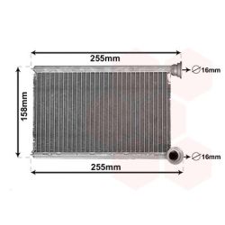 šilumokaitis, salono šildymas VAN WEZEL 43006551
