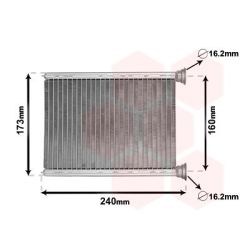 šilumokaitis, salono šildymas VAN WEZEL 43006569