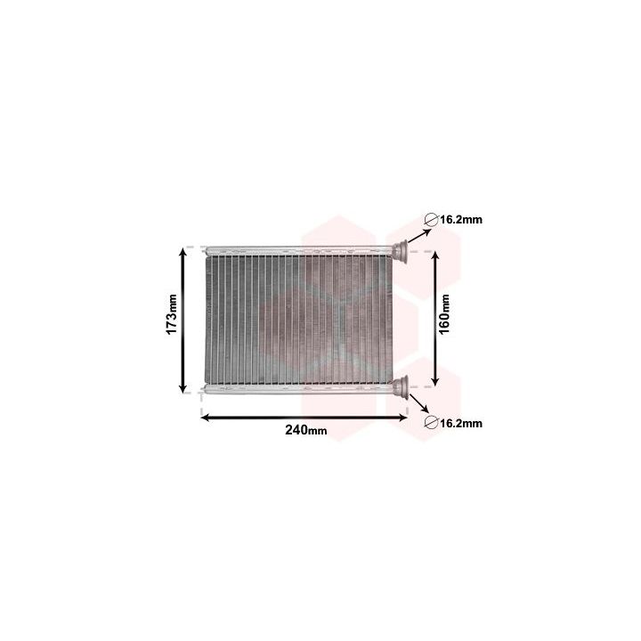 šilumokaitis, salono šildymas VAN WEZEL 43006569