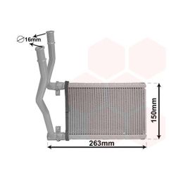 šilumokaitis, salono šildymas VAN WEZEL 52006146