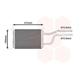 šilumokaitis, salono šildymas VAN WEZEL 53006326