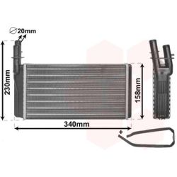 šilumokaitis, salono šildymas VAN WEZEL 73006074