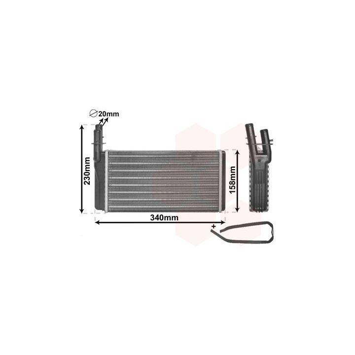 šilumokaitis, salono šildymas VAN WEZEL 73006074