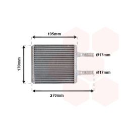 šilumokaitis, salono šildymas VAN WEZEL 82006061