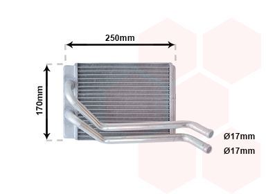šilumokaitis, salono šildymas VAN WEZEL 82006118
