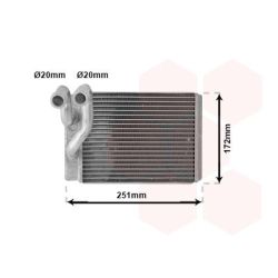 šilumokaitis, salono šildymas VAN WEZEL 82006120