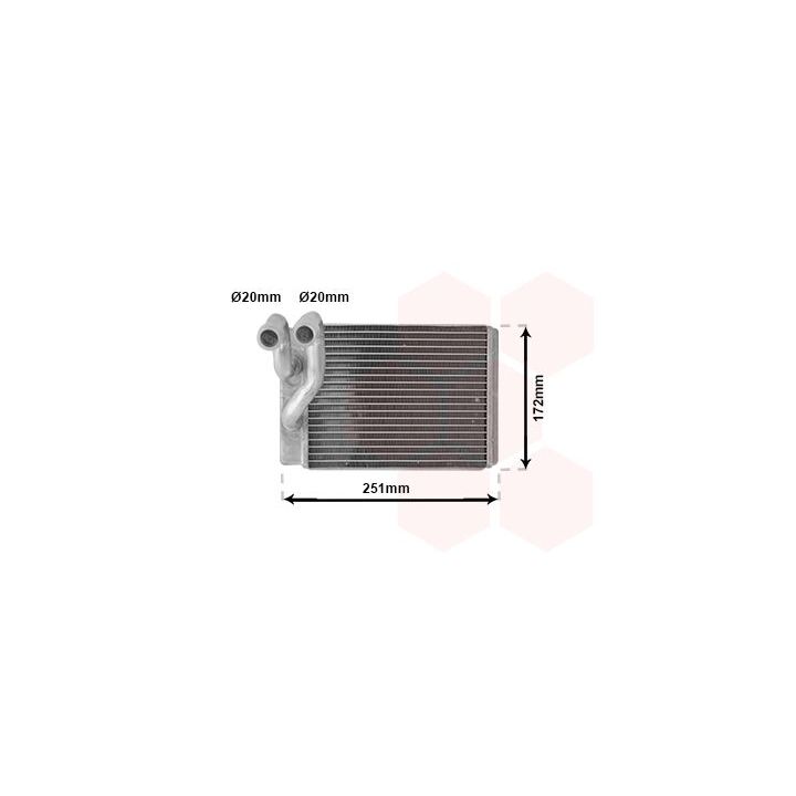 šilumokaitis, salono šildymas VAN WEZEL 82006120