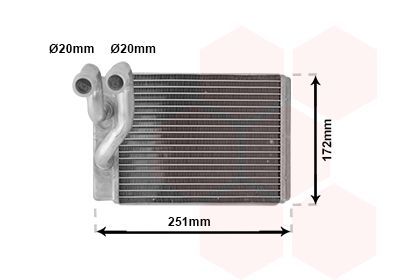 šilumokaitis, salono šildymas VAN WEZEL 82006120