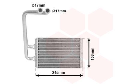 šilumokaitis, salono šildymas VAN WEZEL 82006121
