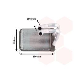 šilumokaitis, salono šildymas VAN WEZEL 82006122