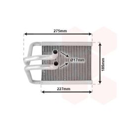 šilumokaitis, salono šildymas VAN WEZEL 82006168