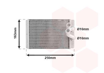 šilumokaitis, salono šildymas VAN WEZEL 82006232