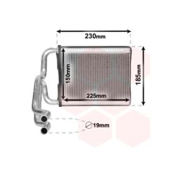 šilumokaitis, salono šildymas VAN WEZEL 82006313