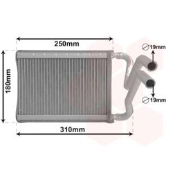 šilumokaitis, salono šildymas VAN WEZEL 82006437