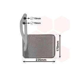 šilumokaitis, salono šildymas VAN WEZEL 82006446