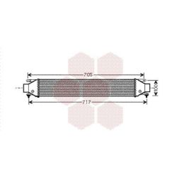 Tarpinis suslėgto oro aušintuvas, kompresorius VAN WEZEL 17004355