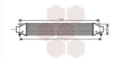 Tarpinis suslėgto oro aušintuvas, kompresorius VAN WEZEL 17004355