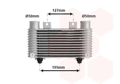 Tarpinis suslėgto oro aušintuvas, kompresorius VAN WEZEL 27004239
