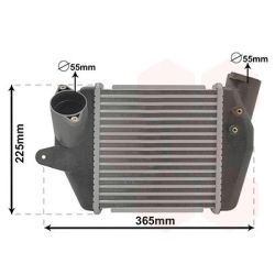 Tarpinis suslėgto oro aušintuvas, kompresorius VAN WEZEL 27004243