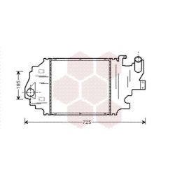 Tarpinis suslėgto oro aušintuvas, kompresorius VAN WEZEL 43004320