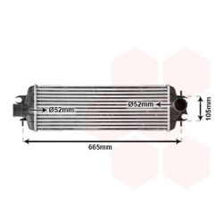 Tarpinis suslėgto oro aušintuvas, kompresorius VAN WEZEL 43004358