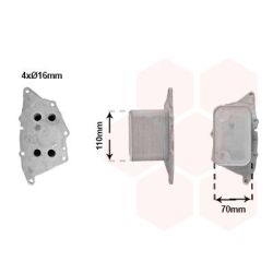 Alyvos aušintuvas, variklio alyva VAN WEZEL 06013702