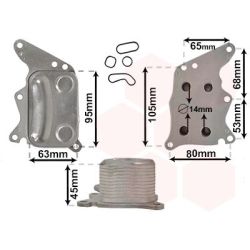 Alyvos aušintuvas, variklio alyva VAN WEZEL 06013729