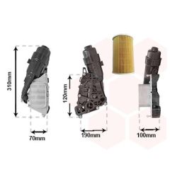 Alyvos aušintuvas, variklio alyva VAN WEZEL 06013767