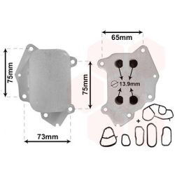 Alyvos aušintuvas, variklio alyva VAN WEZEL 09013700