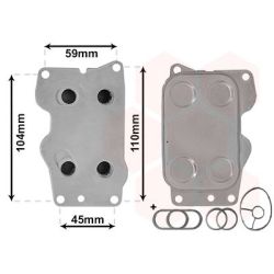 Alyvos aušintuvas, variklio alyva VAN WEZEL 09013701