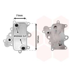 Alyvos aušintuvas, variklio alyva VAN WEZEL 17013102