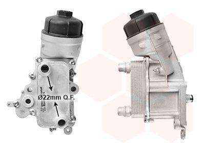 Alyvos aušintuvas, variklio alyva VAN WEZEL 17013103