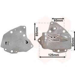 Alyvos aušintuvas, variklio alyva VAN WEZEL 17013704