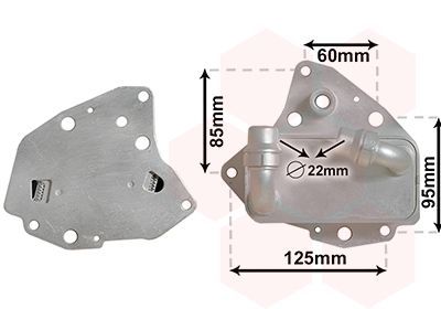 Alyvos aušintuvas, variklio alyva VAN WEZEL 17013704