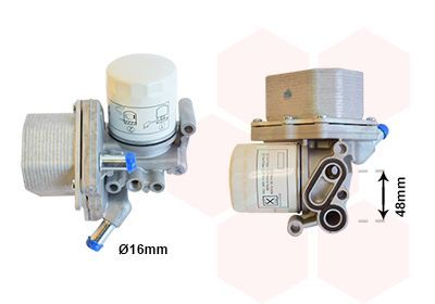 Alyvos aušintuvas, variklio alyva VAN WEZEL 18013625