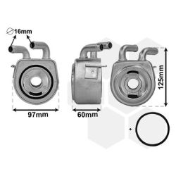 Alyvos aušintuvas, variklio alyva VAN WEZEL 18013706